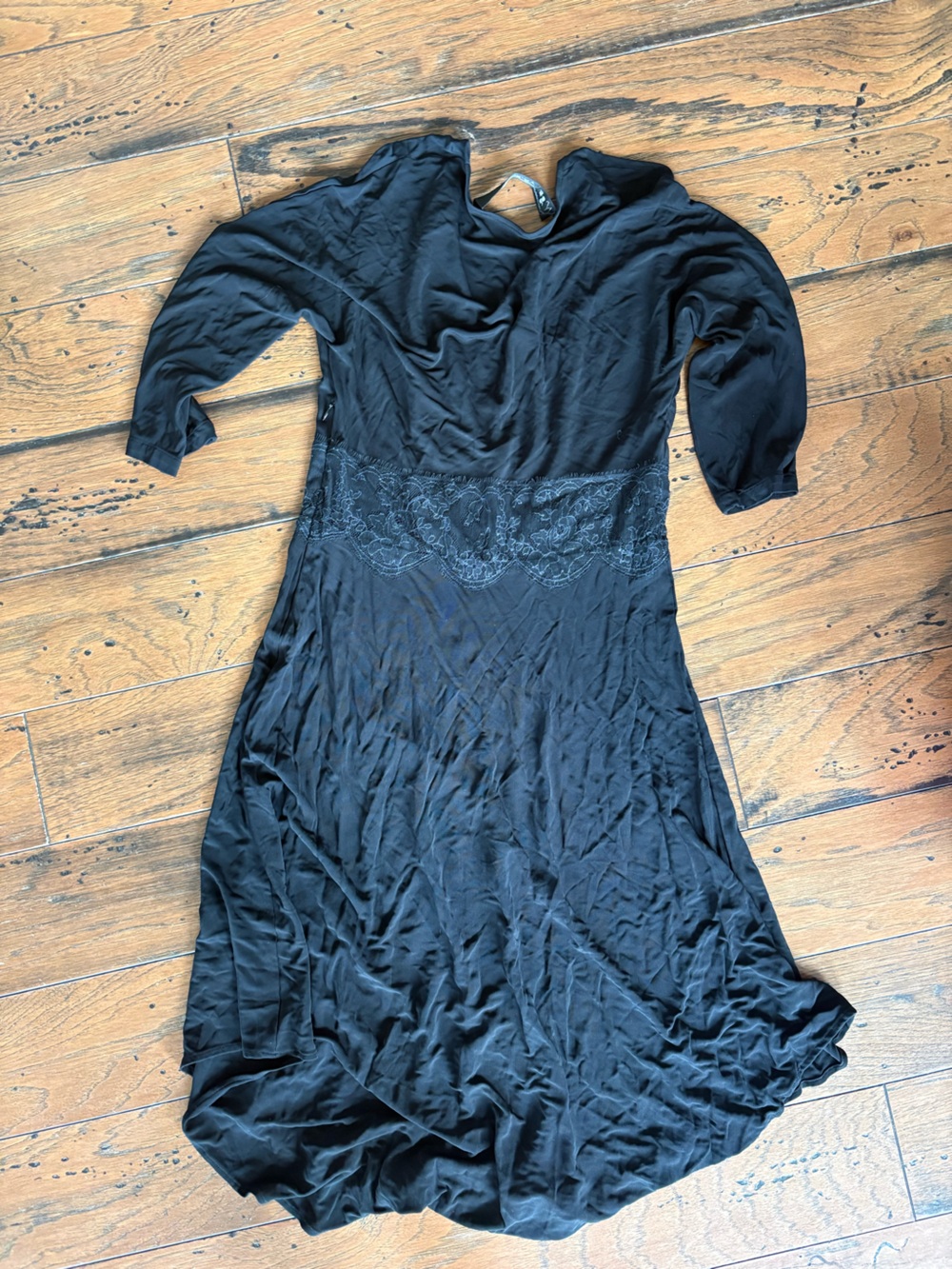 Yigal Azrouel black lace y2k dress